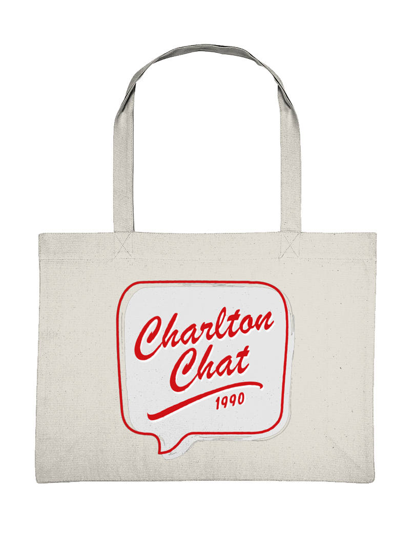 Charlton Chat Logo Woven Shopping Bag