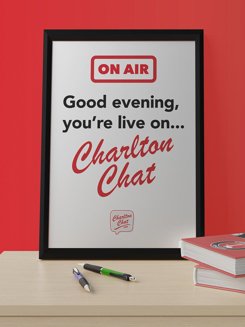 Charlton Chat "On Air" A4 Framed Print